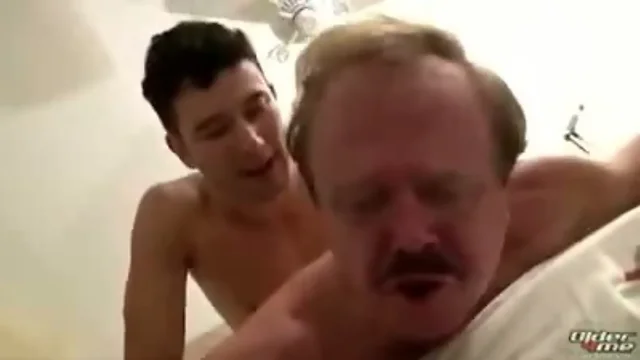 Daddy fucked by young cock