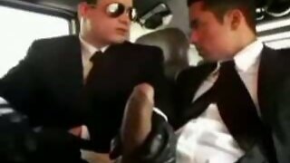 Limo driver and client fuck