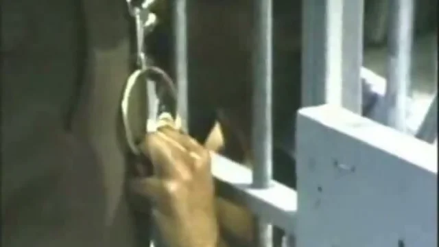 Retro prison sex with guard