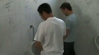 Gay boys fucking in public restroom